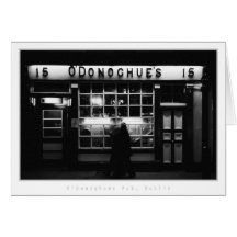 Pub de O'Donoghues, Dublín Tarjetón