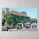 Pub inglés en el pueblo de Matfield, Kent, Inglés Poster