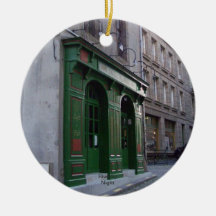 Pub irlandés en St. Malo, Francia Ornato
