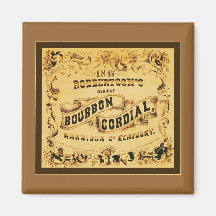 Publicidad cordial del vintage del ~ de Borbón Iman Para Frigorífico