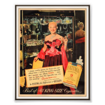 Publicidad de cigarrillo de Fátima del vintage 195 Foto