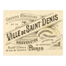 Publicidad del francés del vintage tarjetas postales