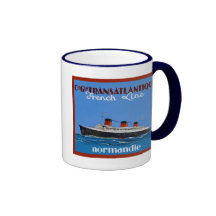 Publicidad del viaje del vintage del ~ de Transatl Taza