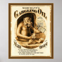 Publicidad del vintage del ~ del aceite de Garglin Posters