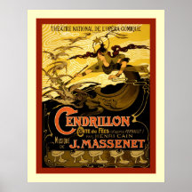 Publicidad francesa del teatro del vintage del ~ d poster