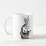 Publicidad linda del gato de Mau del egipcio para  Tazas