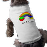 Pudines personalizados del arco iris del navidad camisetas mascota
