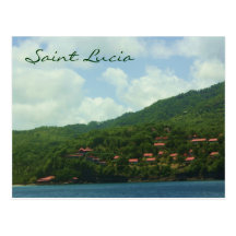 Pueblo de ladera de la Santa Lucía Postales