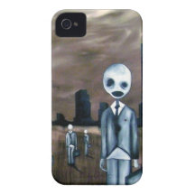 pueblo fantasma del zombi junto solo iPhone 4 cárcasas