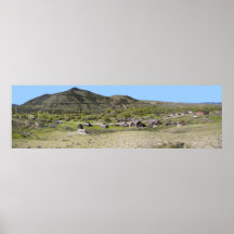 Pueblo fantasma pionero de Bannack - Montana Poster