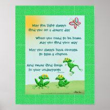 Puede usted nunca encontrar ranas en sus calzoncil posters