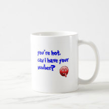 Puedo tener su número tazas de café