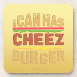 Puedo tengo logotipo de Cheezburger Posavasos De Bebida