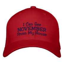 Puedo ver NOVIEMBRE de mi casa Gorra Bordada