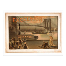 Puente 1883 de Brooklyn de las virutas para rellen Tarjetas Postales