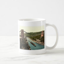 Puente colgante de Clifton del clif del este del n Taza