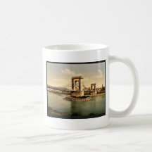 Puente colgante sobre el Rhone, Aviñón, Provenc Taza De Café