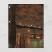Puente de Brooklyn en la noche Flyer Personalizado