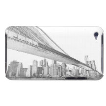 Puente de Brooklyn en la noche, New York City Case-Mate iPod Touch Protector