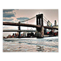 Puente de Brooklyn Impresiones Fotográficas