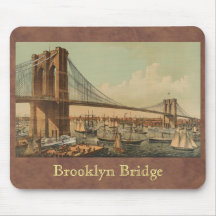 Puente de Brooklyn Tapetes De Raton