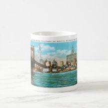 Puente de Brooklyn, Woolworth y Municipal… Tazas De Café