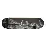 Puente de Brooklyn y horizonte de Manhattan Tabla De Skate