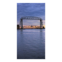 Puente de elevación aéreo tarjetas fotograficas personalizadas