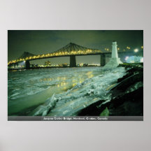 Puente de Jacques Cartier, Montreal, Quebec, Canad Poster