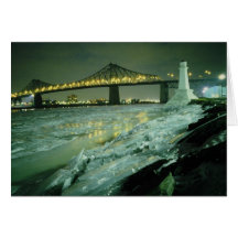 Puente de Jacques Cartier, Montreal, Quebec, Canad Tarjetón