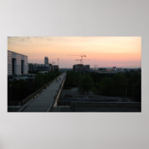 Puente de la puesta del sol - poster