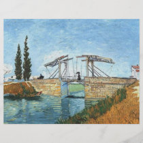 Puente de Langlois en Arles de Vincent van Gogh folletos