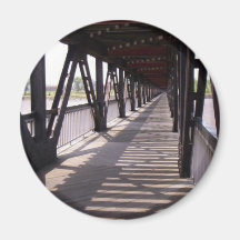 Puente de madera iman de nevera