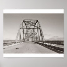 Puente de Marmarth Dakota del Norte Poster