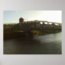 Puente de oscilación a la isla de Wigg Impresiones