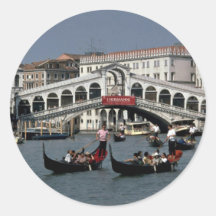 Puente de Rialto, Venecia Pegatinas Redondas