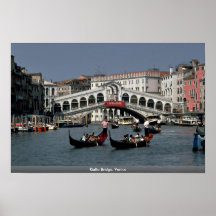 Puente de Rialto, Venecia Poster