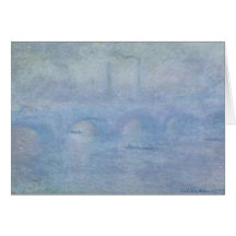 Puente de Waterloo: Efecto de la niebla, 1903 Tarjeta