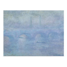 Puente de Waterloo: Efecto de la niebla, 1903 Tarjetas Postales
