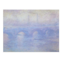 Puente de Waterloo, efecto de la niebla de Claude  Postales