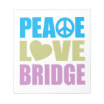 Puente del amor de la paz libreta para notas