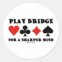 Puente del juego para una mente más aguda (puente  etiqueta redonda