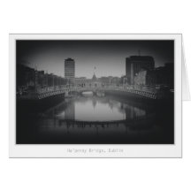 Puente del medio penique, Dublín Tarjeta