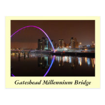 Puente del milenio, Gateshead Postales