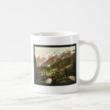 Puente del St. Marie, valle de Chamonix, obra clás Taza