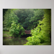 Puente en el canal poster