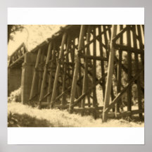 Puente en sepia impresiones