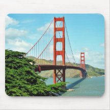 Puente Golden Gate en San Francisco Tapetes De Raton