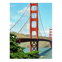 Puente Golden Gate en San Francisco Tarjetas Postales