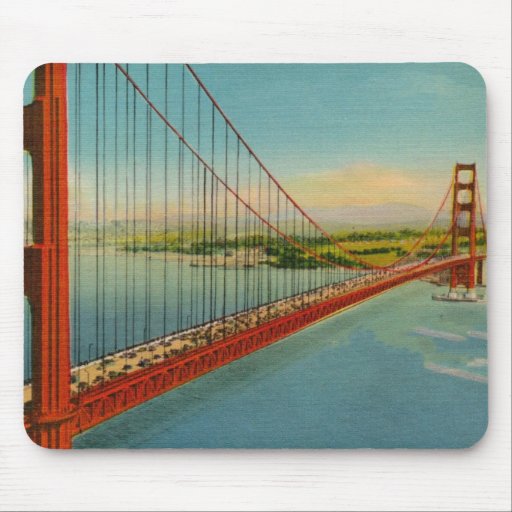 Puente Golden Gate Mousepad del vintage